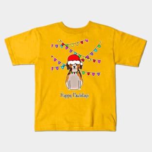 happy pawlidays Kids T-Shirt